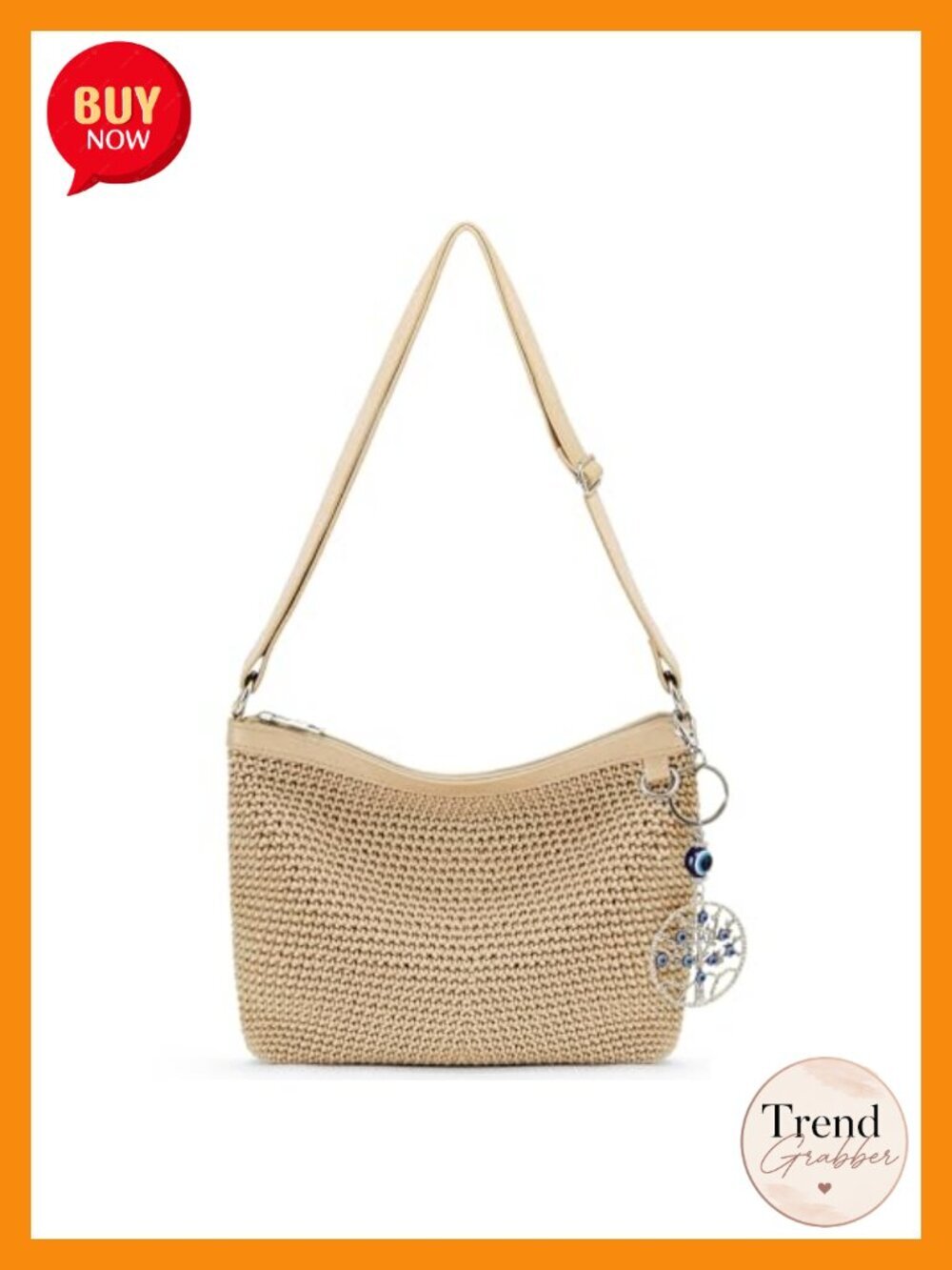 Hand-Crocheted Gradient Crossbody Beach Purse - Bohemian Style